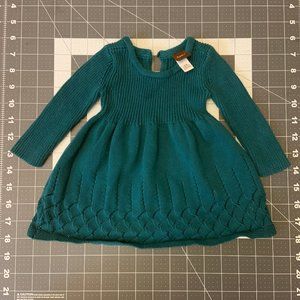 Baby Tea Knitted Dress Hunter Green
